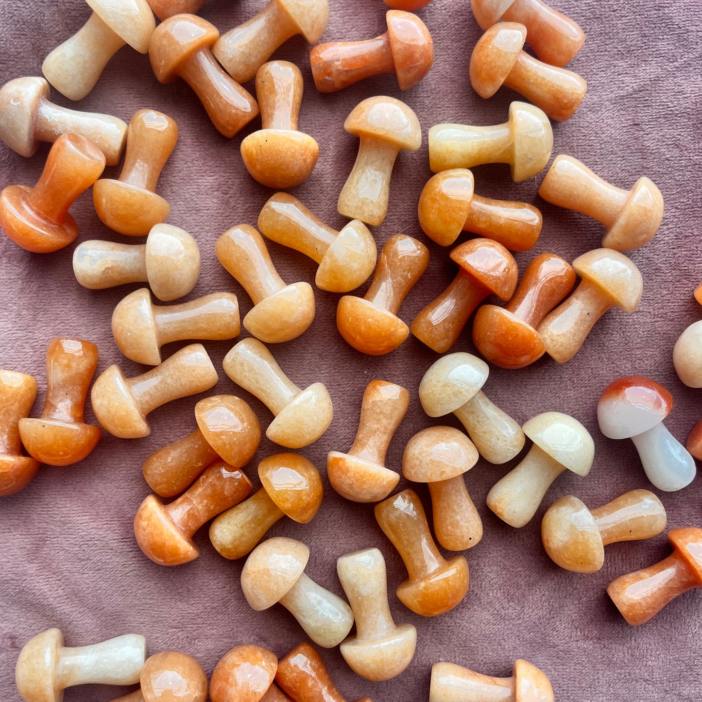 Carnelian Mini Mushrooms