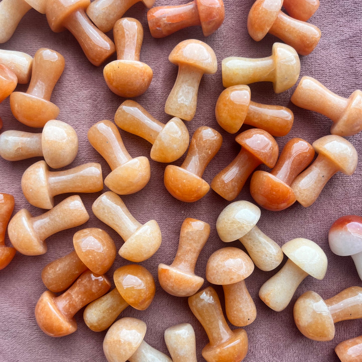 Carnelian Mini Mushrooms