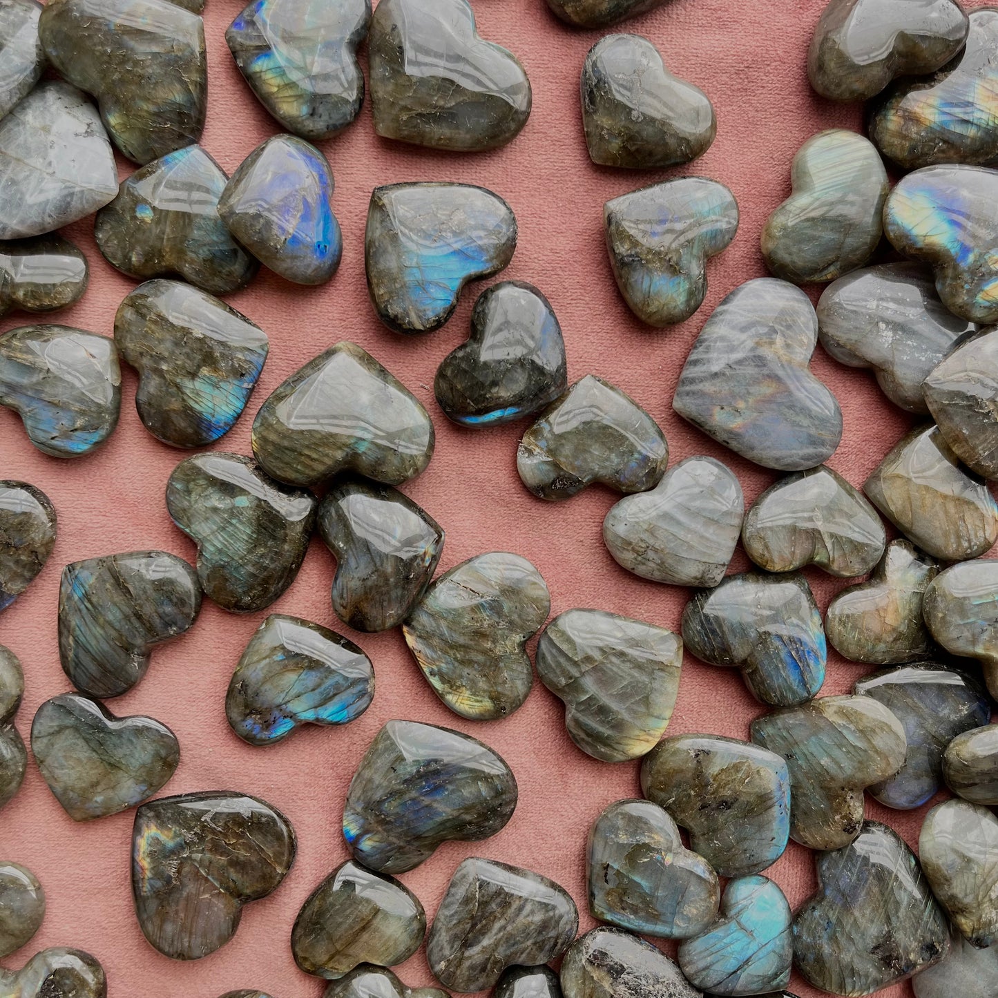 Labradorite Hearts