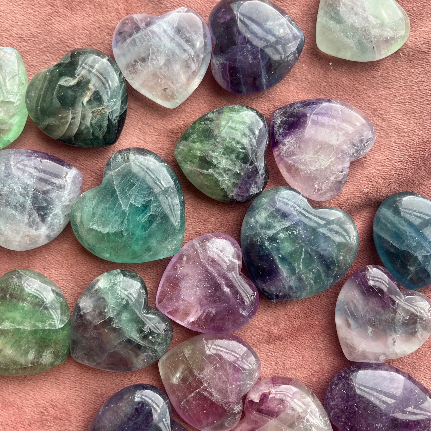 Fluorite Hearts