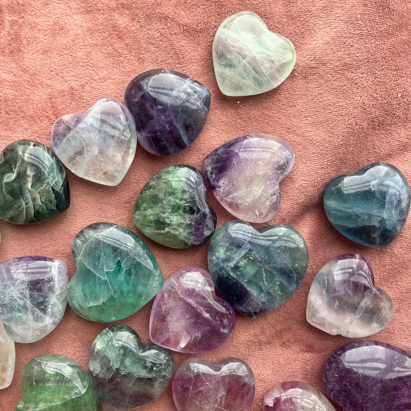 Fluorite Hearts