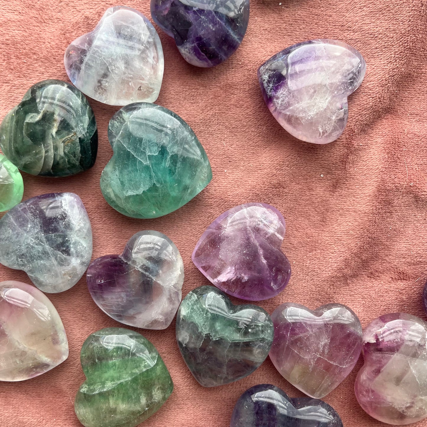 Fluorite Hearts