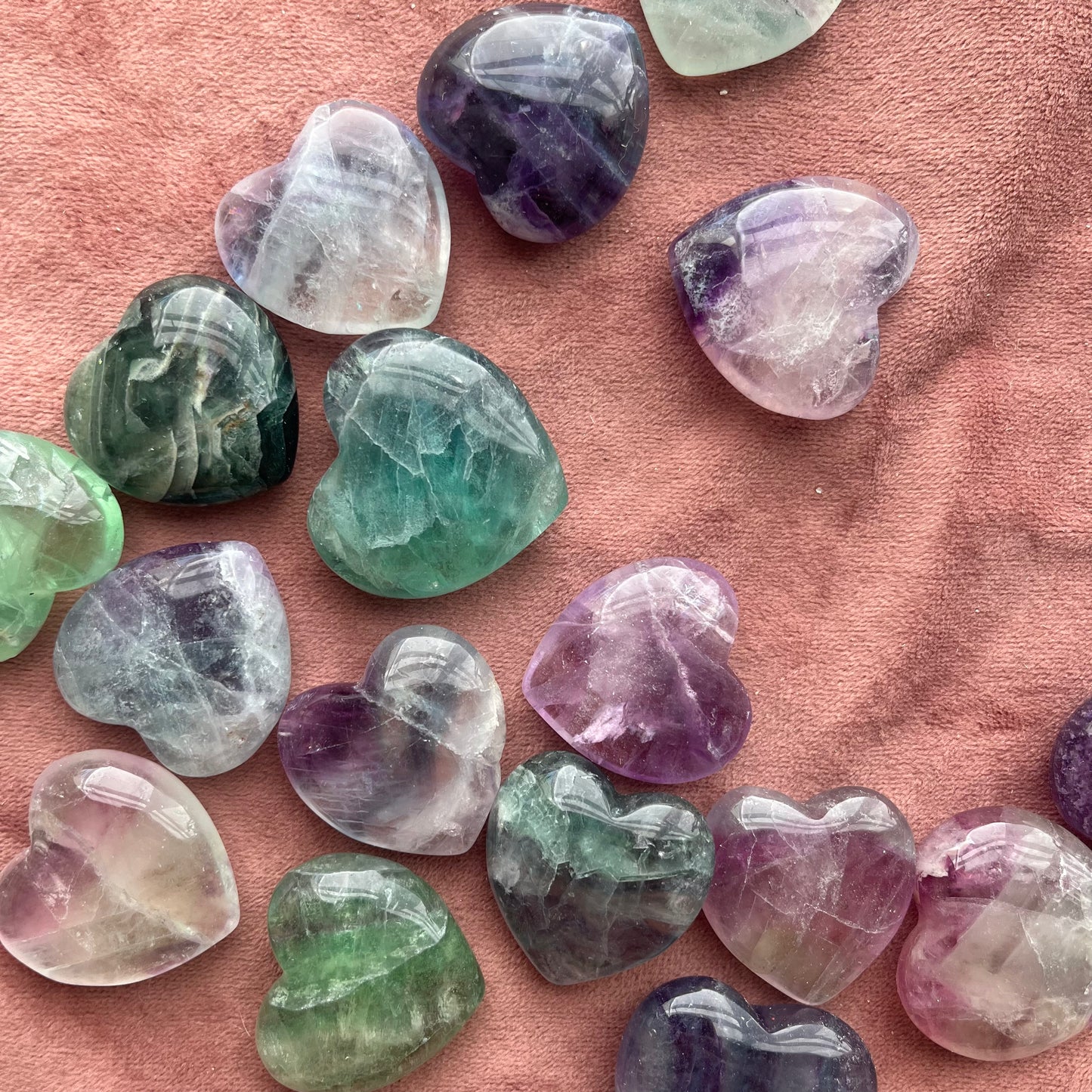 Fluorite Hearts