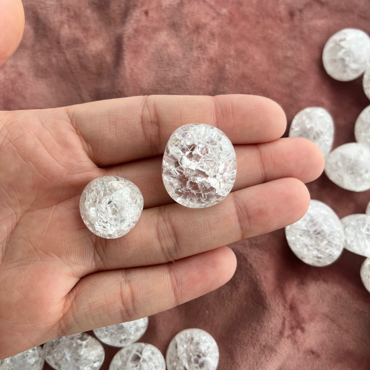 Crackle Quartz Tumbles