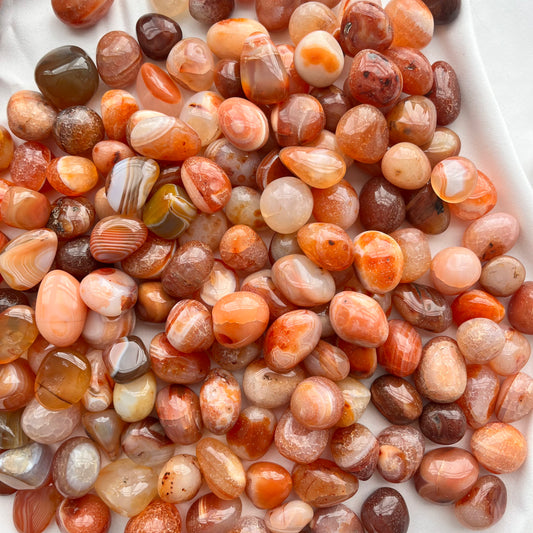 Banded Carnelian Tumble