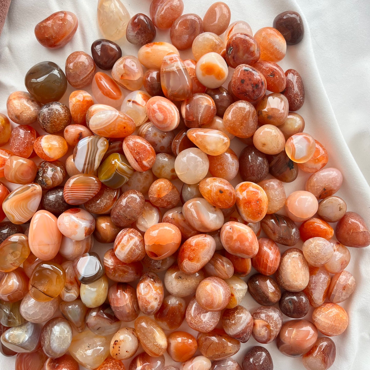 Banded Carnelian Tumble