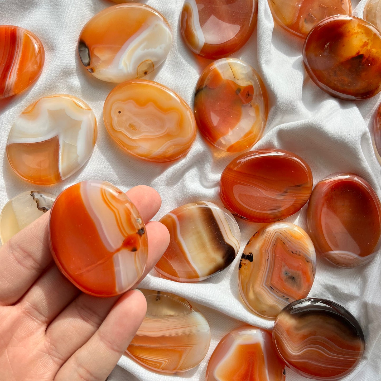 Carnelian Worry Stone