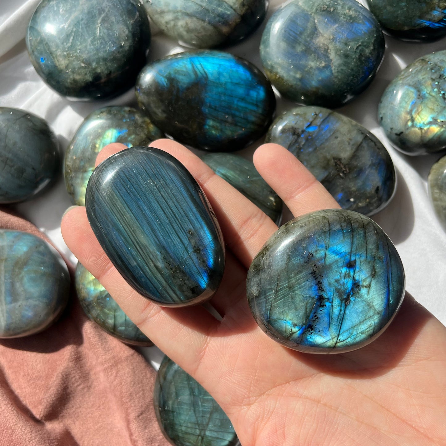 Labradorite Palm Stone