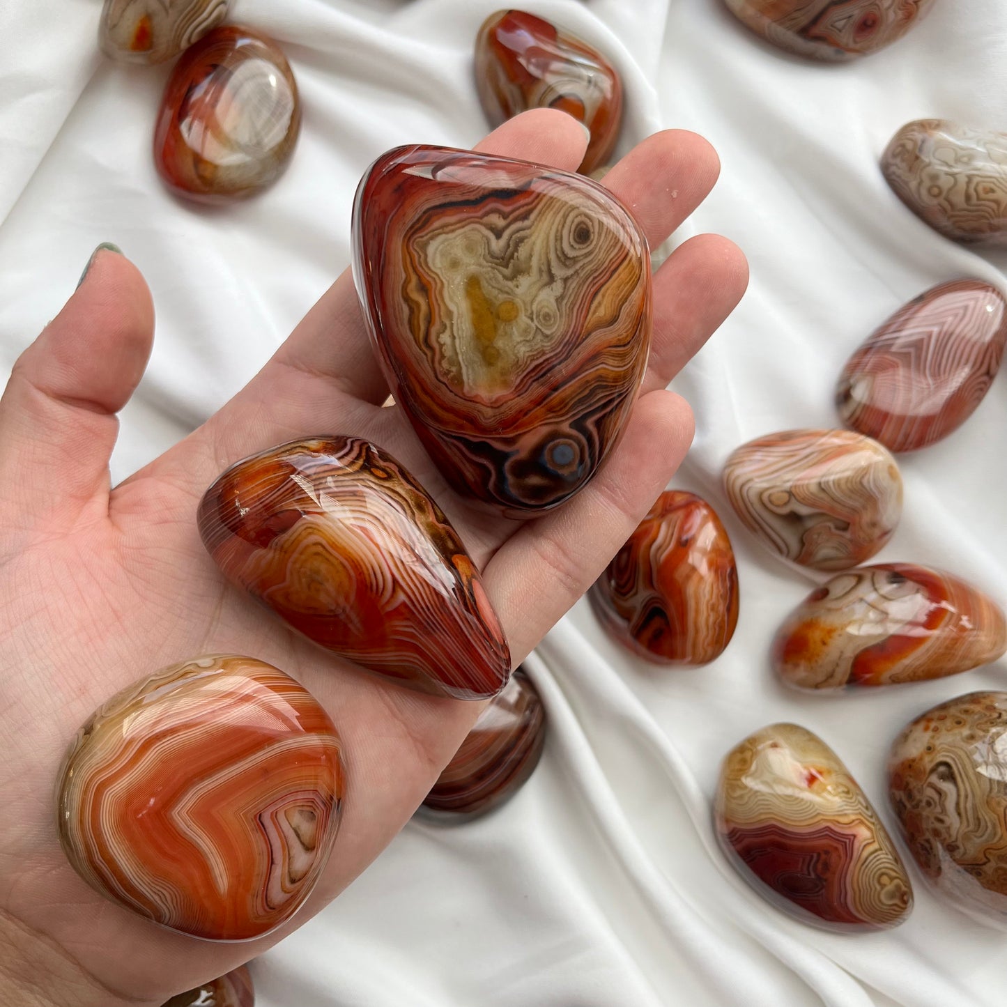 Sardonyx Palm Stones