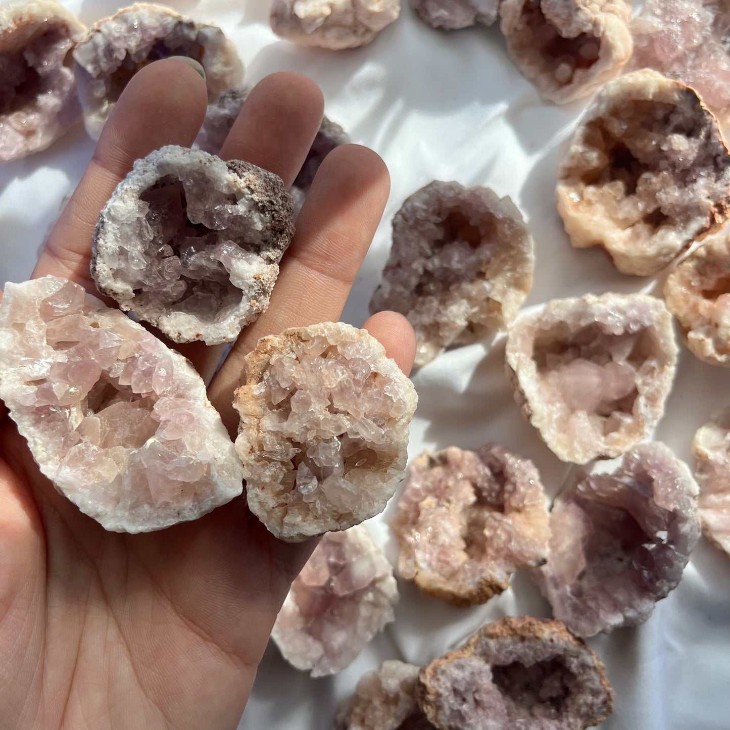 Pink Amethyst Geode