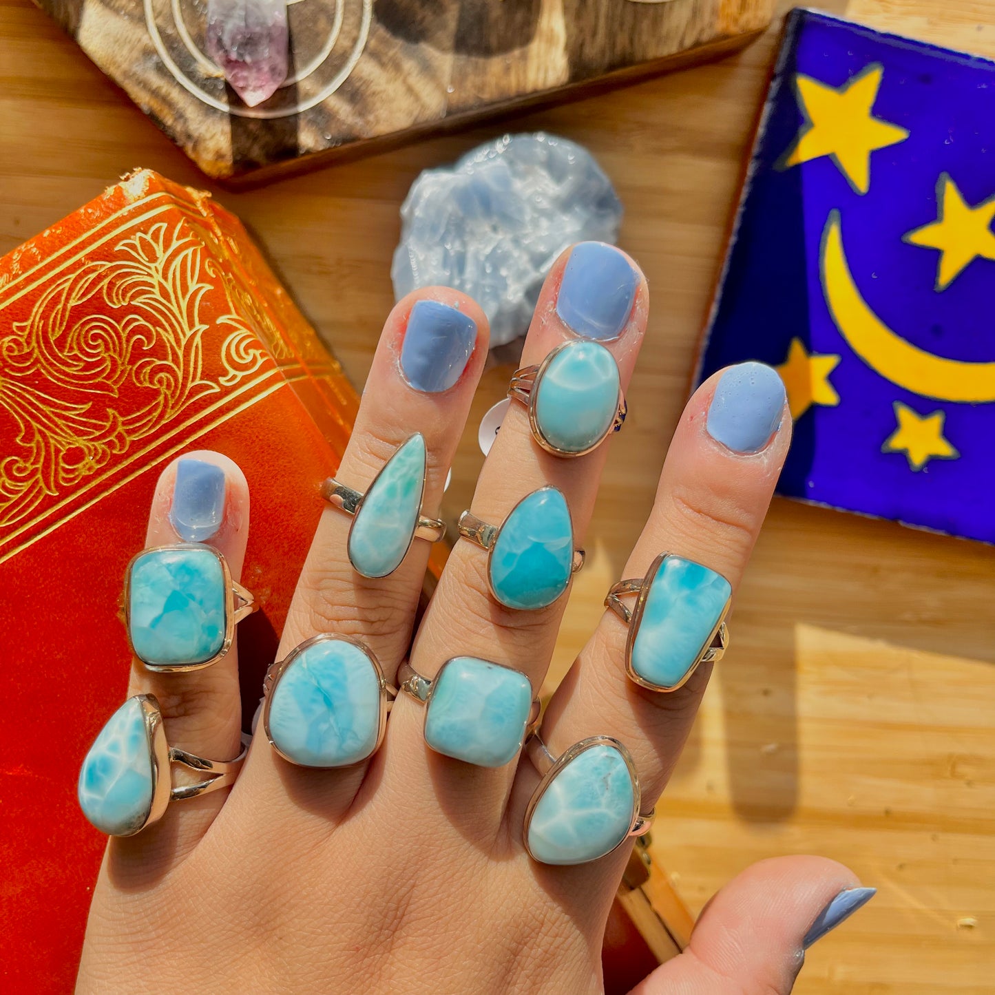 Larimar Rings