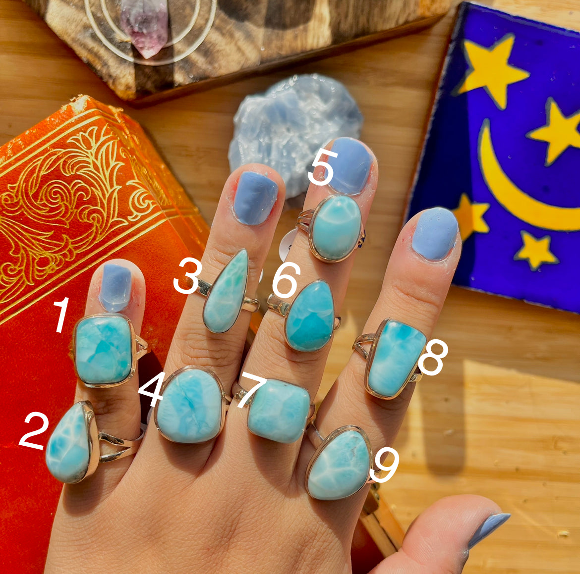 Larimar Rings