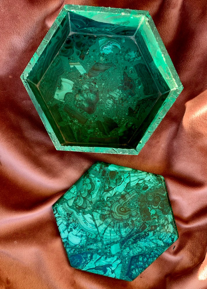 Large malachite  box 2