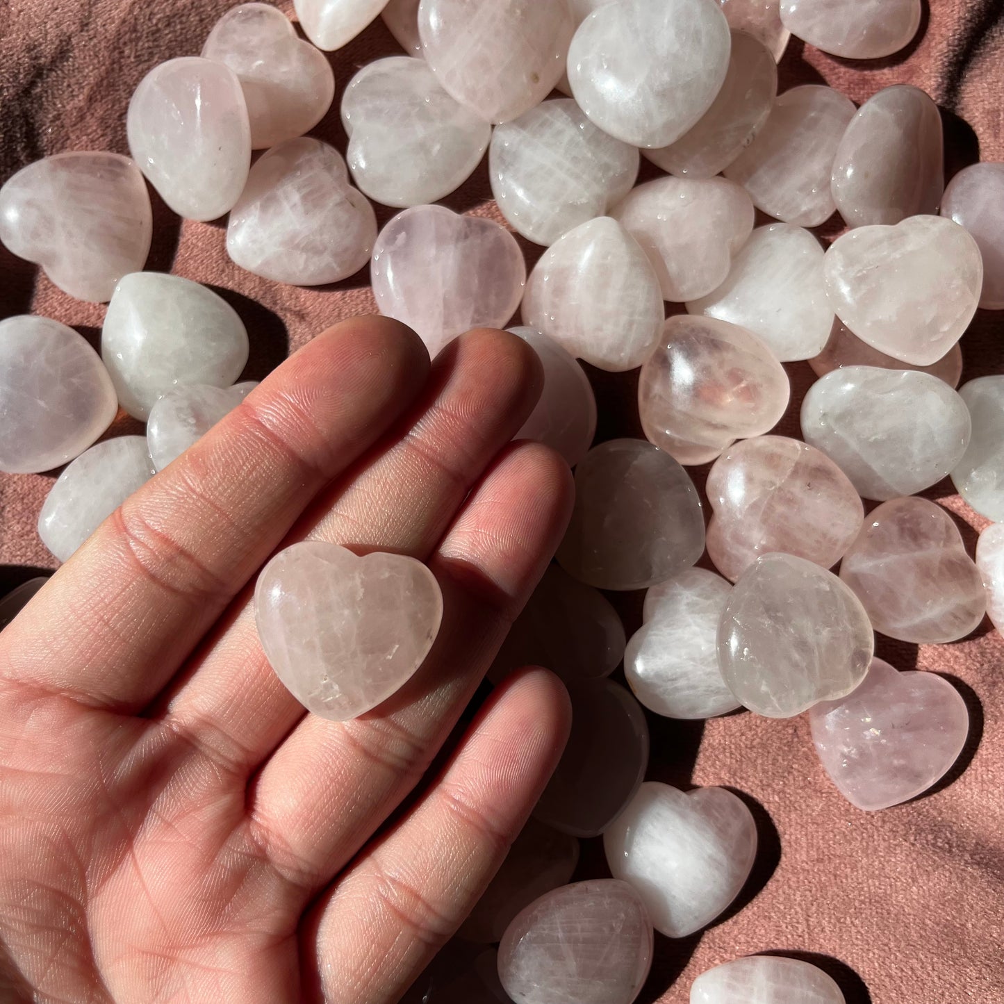 Rose Quartz Heart