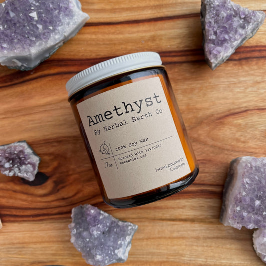 Amethyst Candle