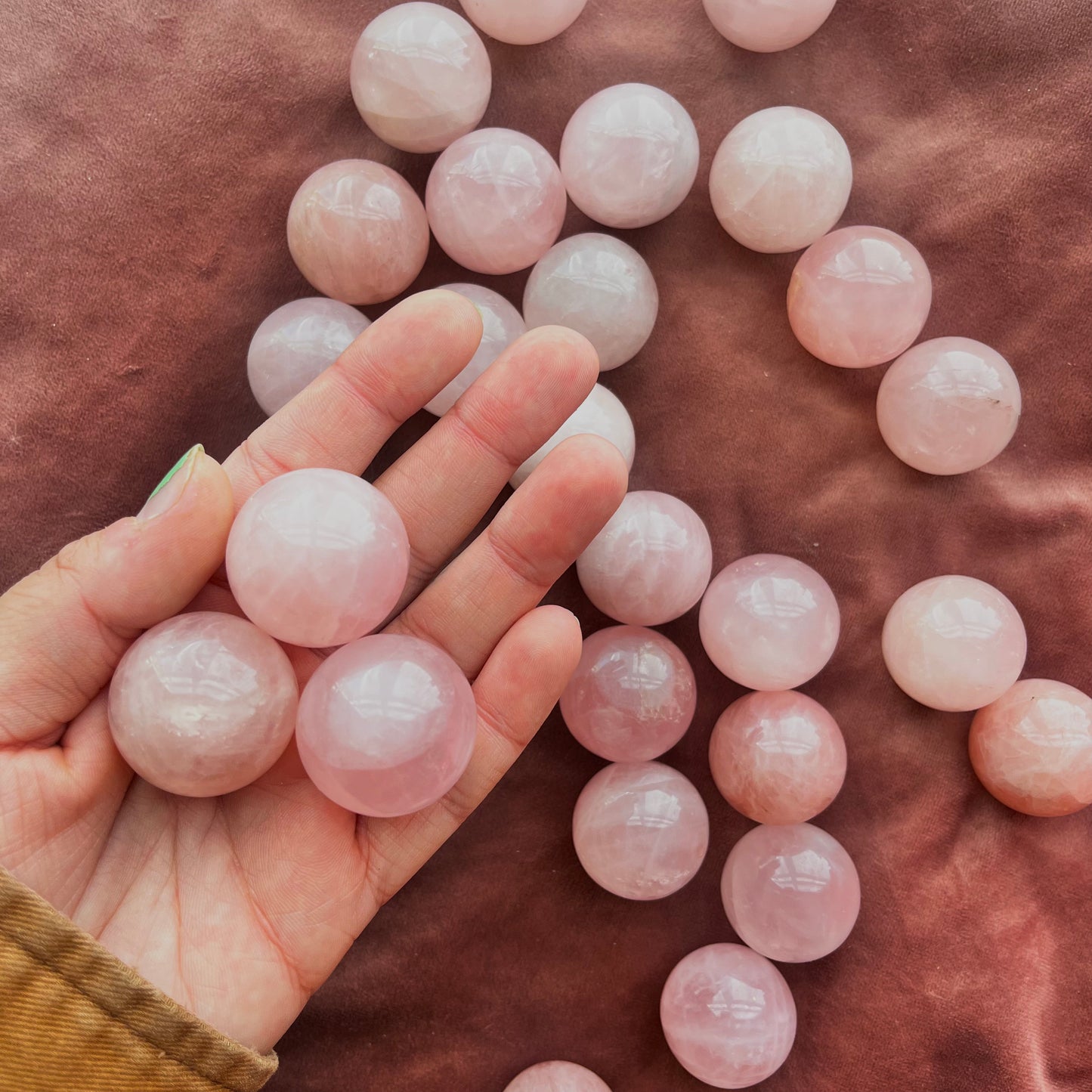 Rose Quartz Spheres